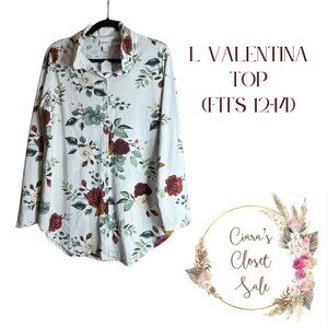 LuLaRoe Valentina Button Up Top